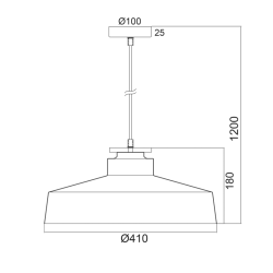 Полилей AENEAS диаметър 40см